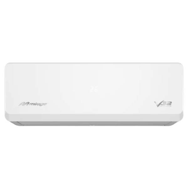 Minisplit Mirage V32 Inverter 1.5T 18,000 BTU Frío-Calor 220V – Eficiencia Todo el Año para Espacios Medianos